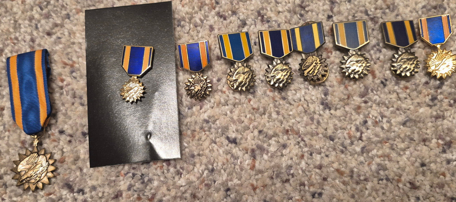 Lot of 9 VIETNAM era AIR MEDALS