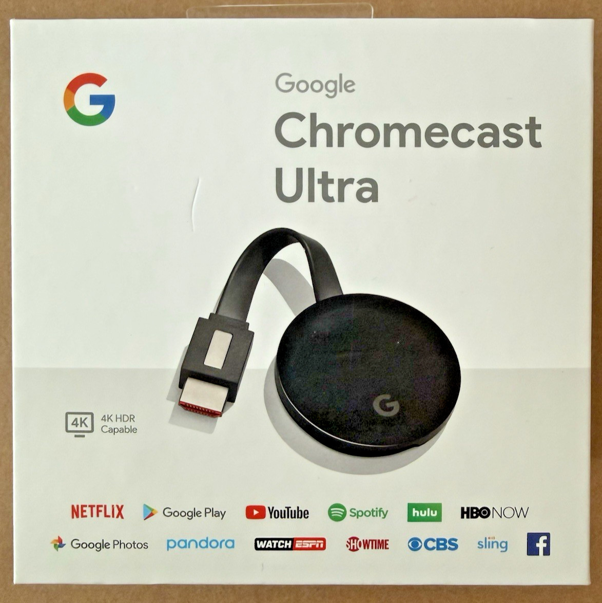 Google Chromecast Ultra 4K Streaming Media Device