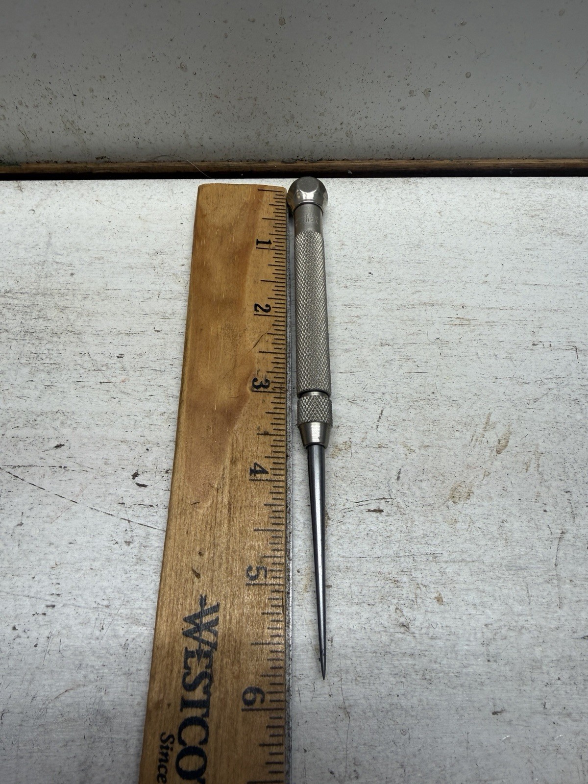 Starrett 70B Pocket Scriber 2-7/8" Point Length, 3/8" Handle Diameter, Steel