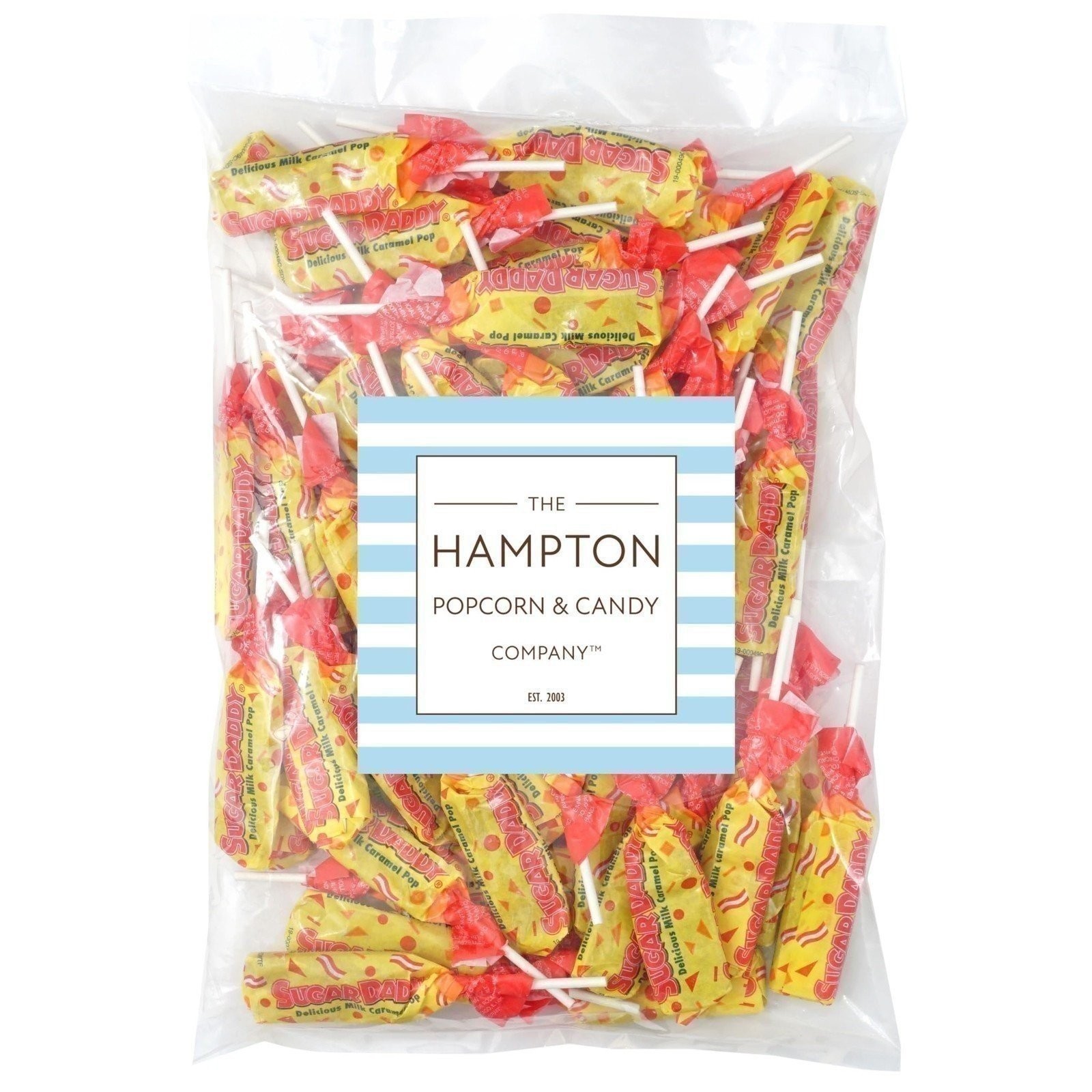 Sugar Daddy Milk Caramel Pops, 2 Pound Bulk Bag (Approx. 65 Lollipops)...