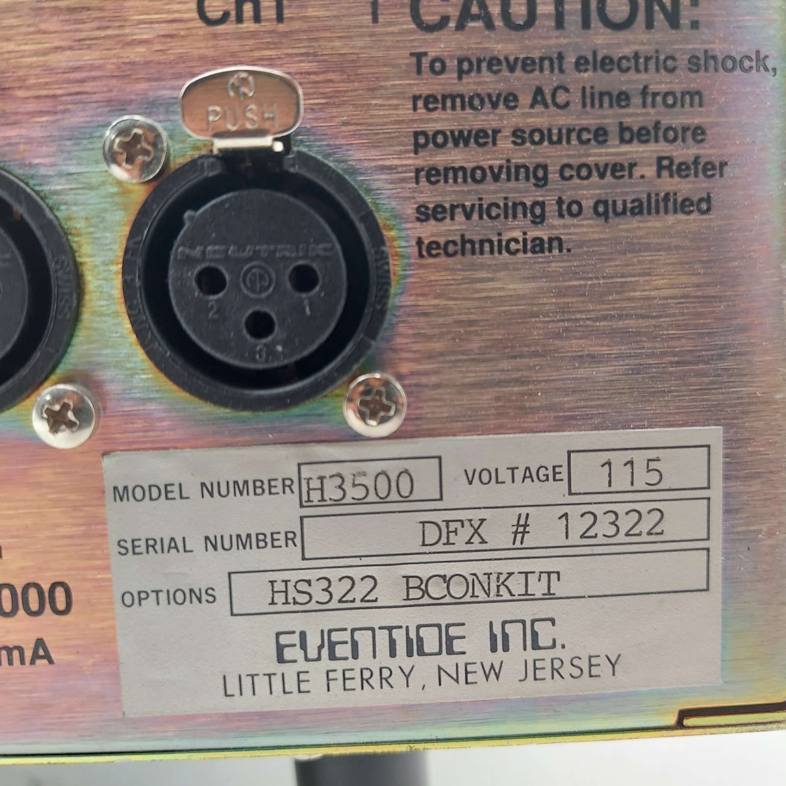 Eventide H3500 Dynamic Ultra-Harmonizer DFX-SAMPLING