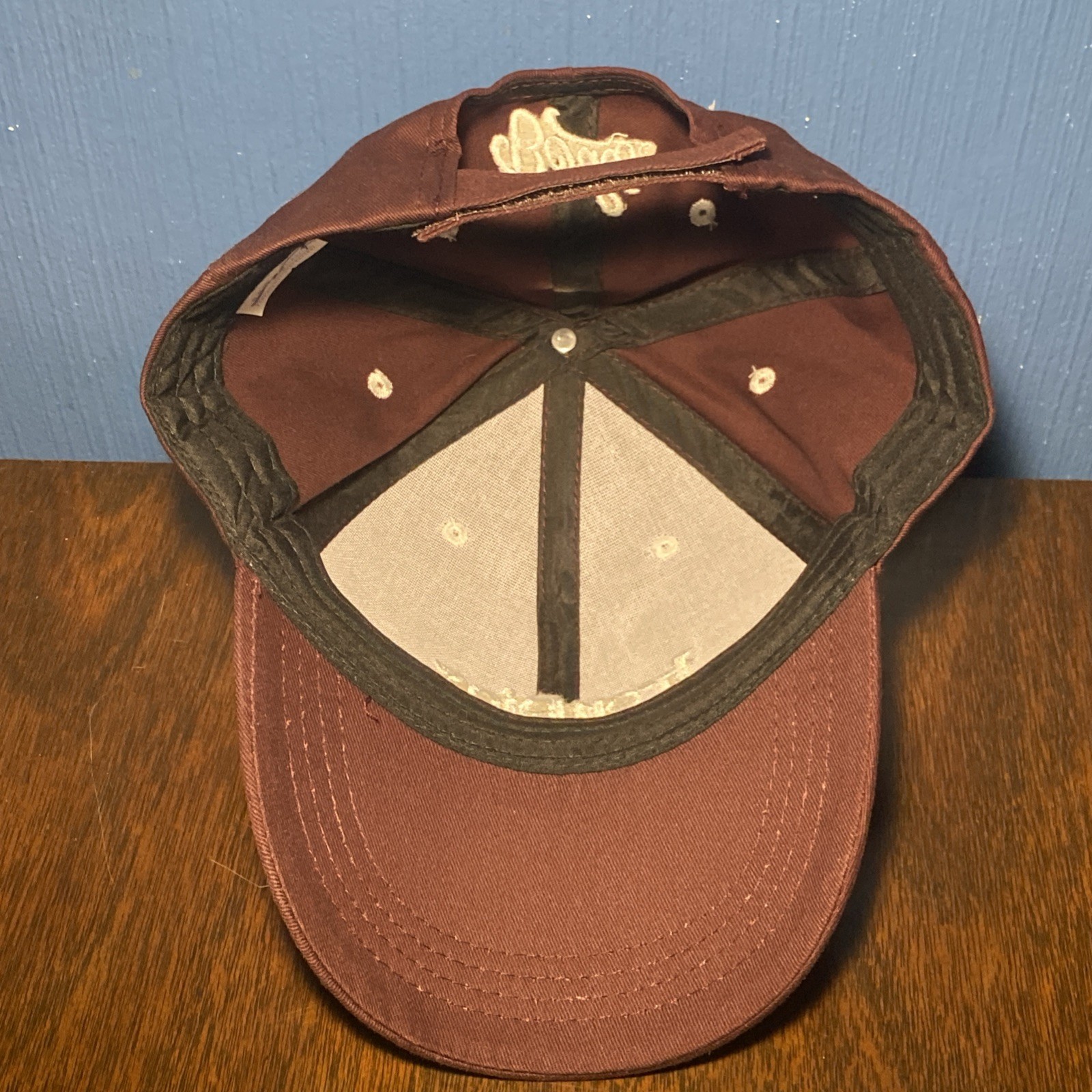 LEHIGH VALLEY IRONPIGS Strapback Hat - Retro Phillies Script Maroon MiLB SGA Cap