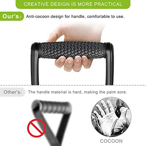 D Handle Cable Attachment, Cable Attachments for Gym, Non Triangular Pattern