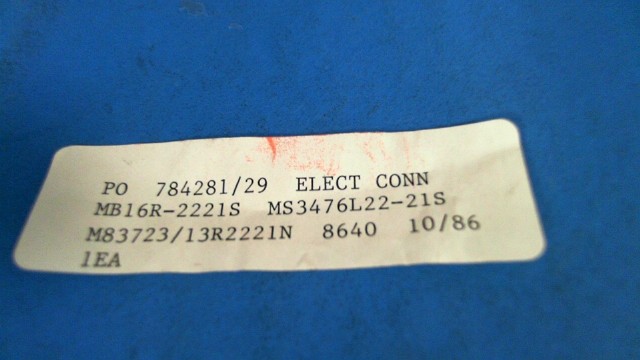 New (1pc) MS3476L22-21S MATRIX SEMI Interconnect MIL-Spec