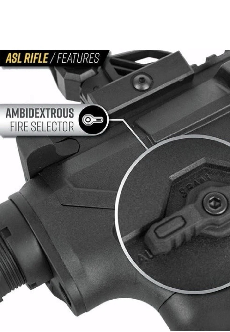 NEW Valken ASL Hi-Velocity TANGO Airsoft AEG Rifle - Black - M-LOK - NIB