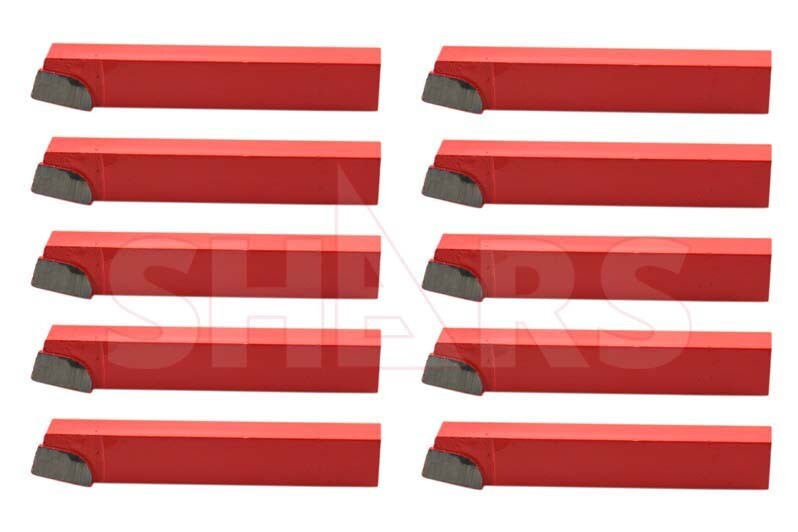 Shars 10 PCS 5/16" BR Style C2 Grade Carbide Tipped Tool Bits New !{