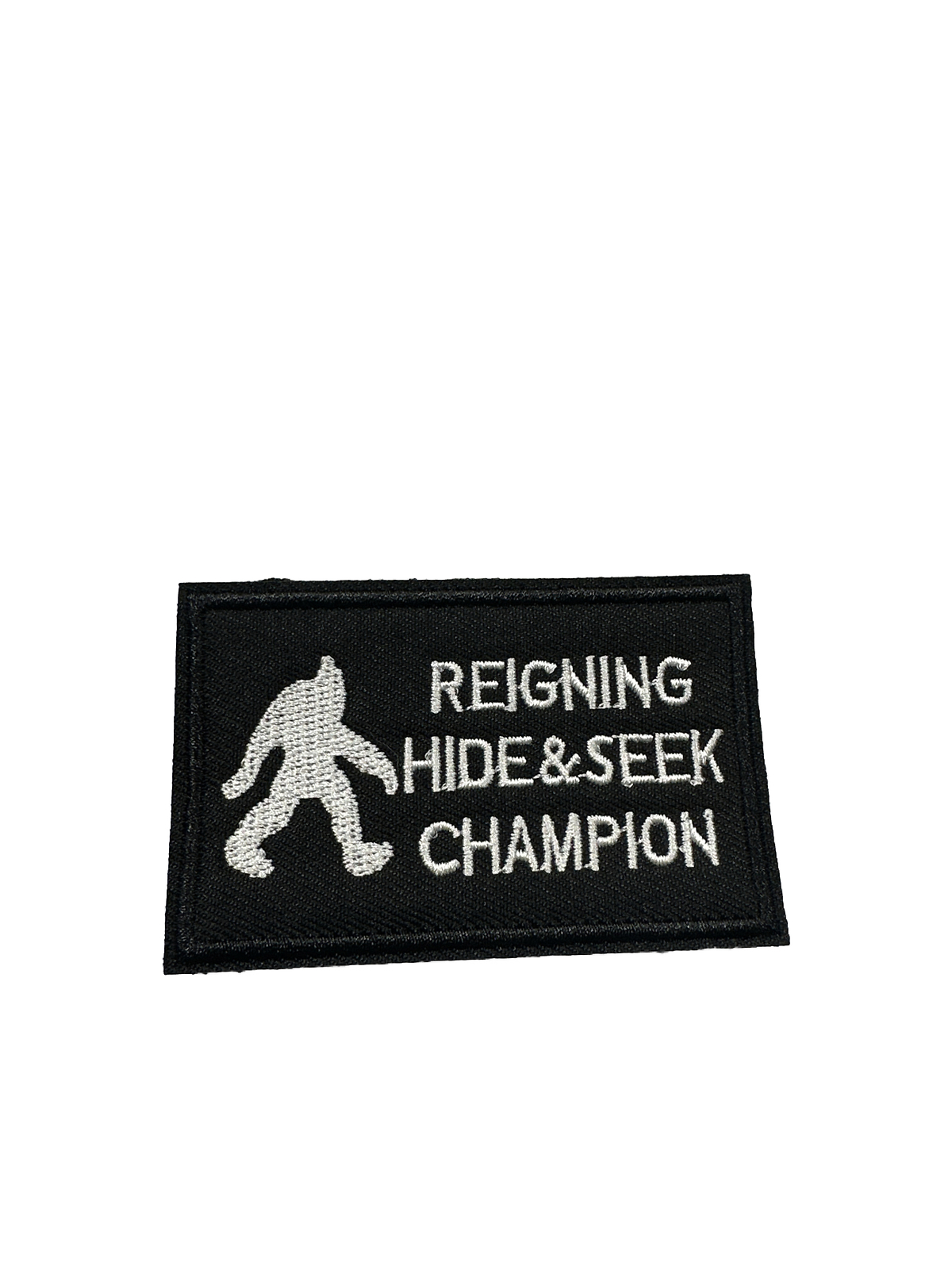 Patch Reigning Hide And Seek Champ Hook Loop For Hats Clothing Biker Vests Bags
