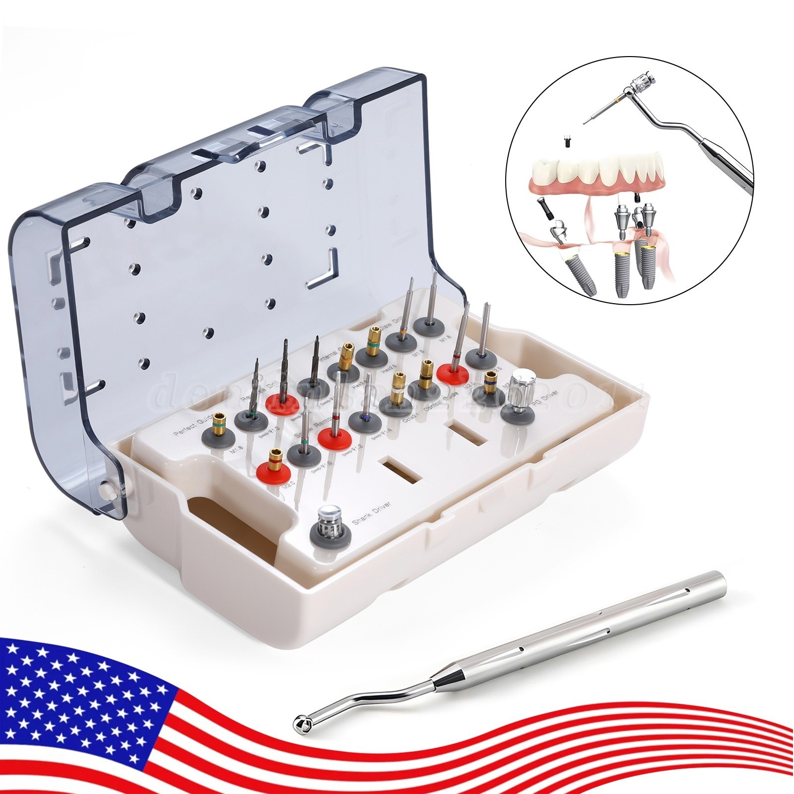 Implant Screw Remove Kit Instrument Extractor Dental OR