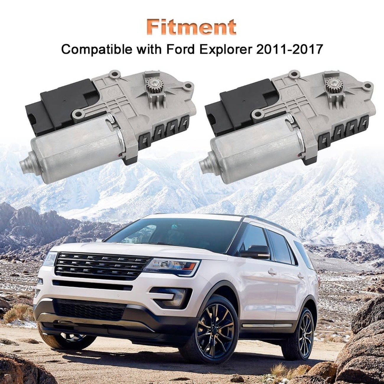 WMPHE Sunroof Motor for Ford Explorer 2011 2017 Pair
