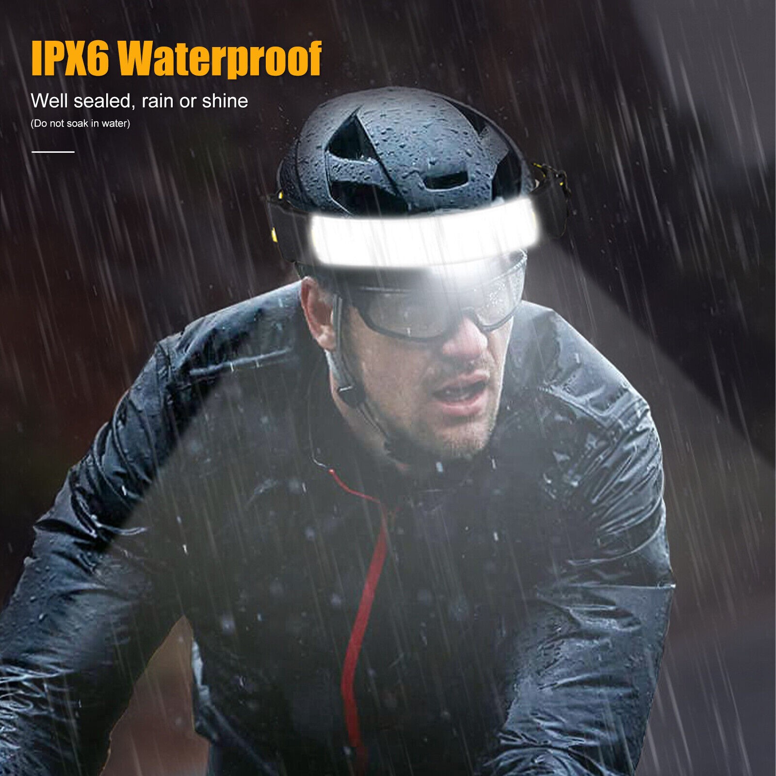 Rechargeable Headlamp 230° Wide Beam LED Motion Sensor Headlight Waterproof Lots