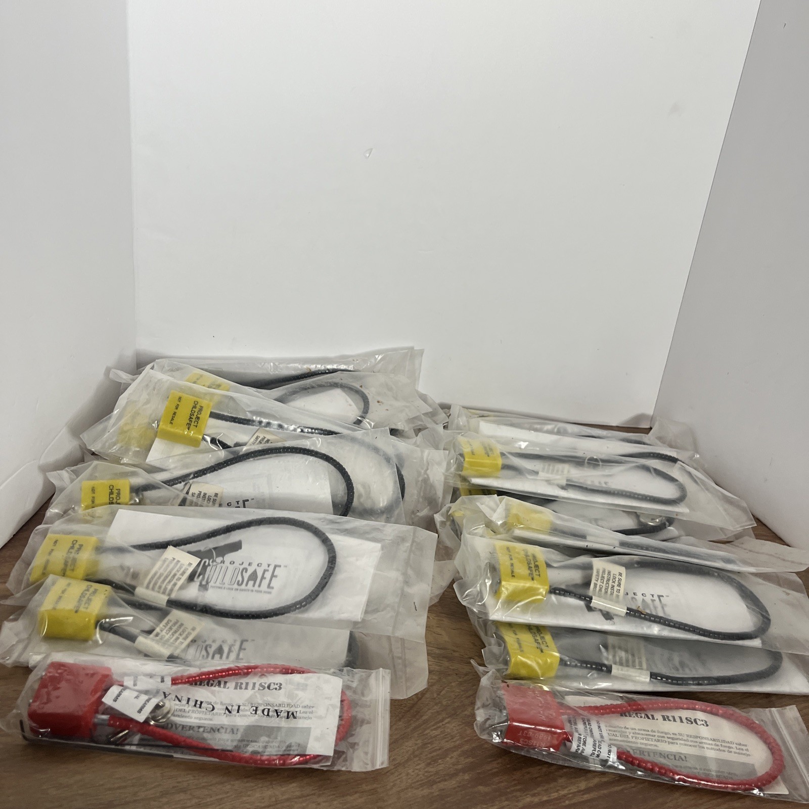PROJECT CHILDSAFE Firearms-Guns-Weapons Cable Safety Lock Padlock ~NEW~ Lot Of25