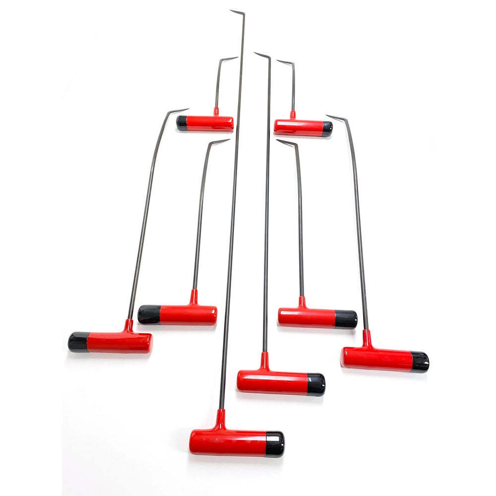 Düzce Edition 8-Piece Single Bend Sharp Tip Left & Right Steel PDR Tools – Paint