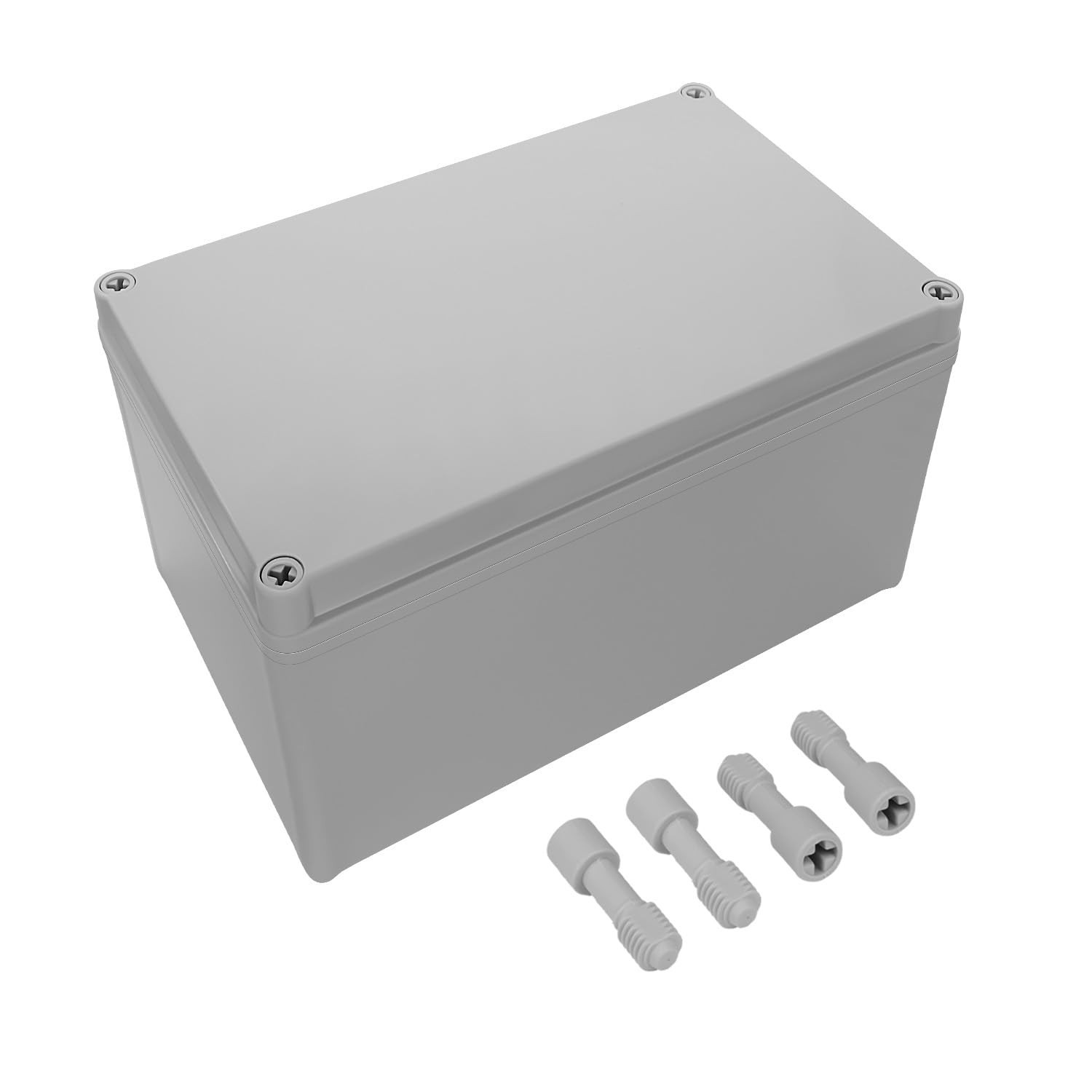 Compact Gray ABS Plastic Junction Box with Rating - Ideal for DIY Projects