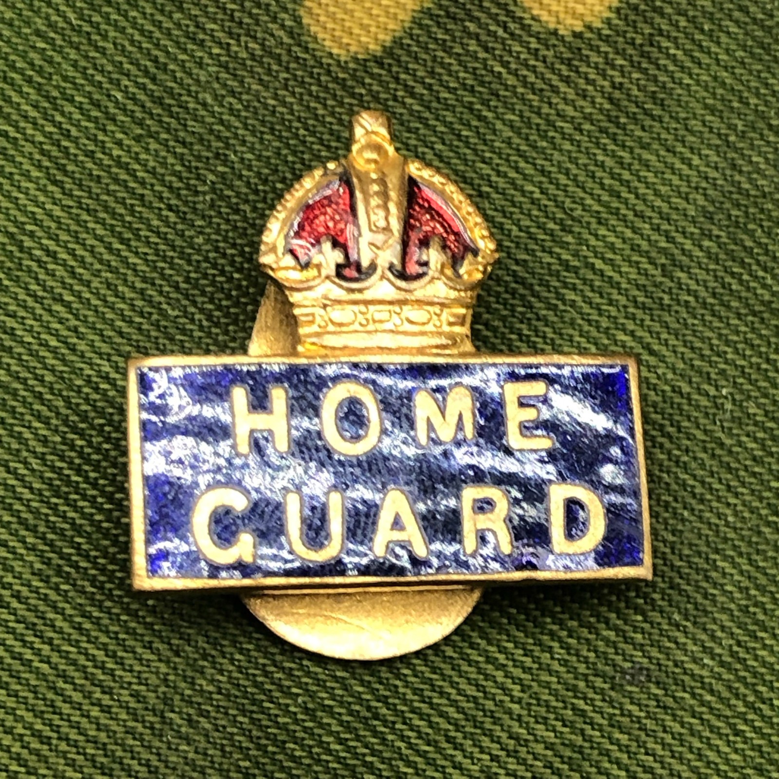Home Guard Lapel Pin - Original WW2 Enamel Badge