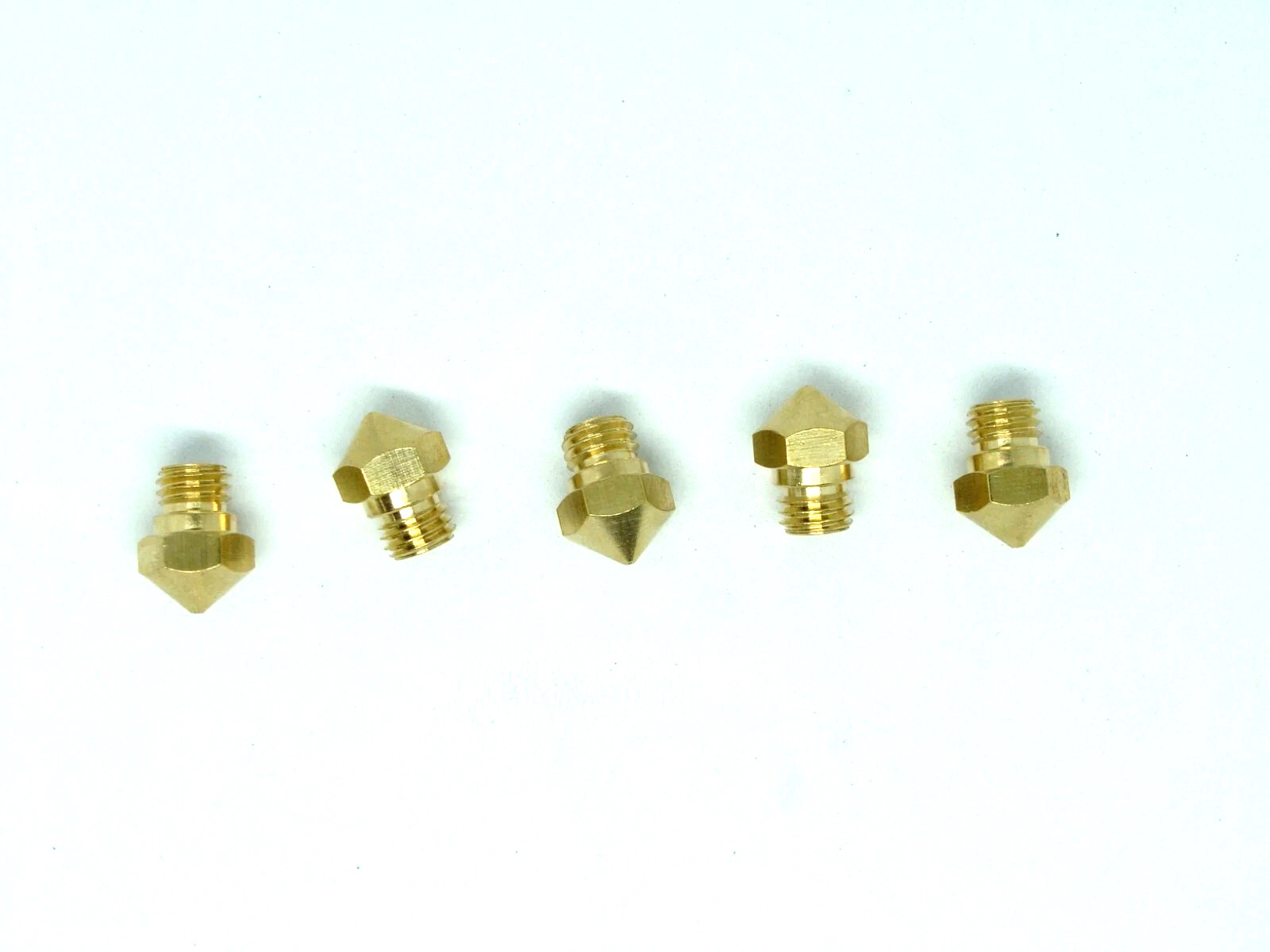 0.8mm - 8 Pcs Pack Lot Nozzle Solid Brass M7 Thread Extruder Hot End