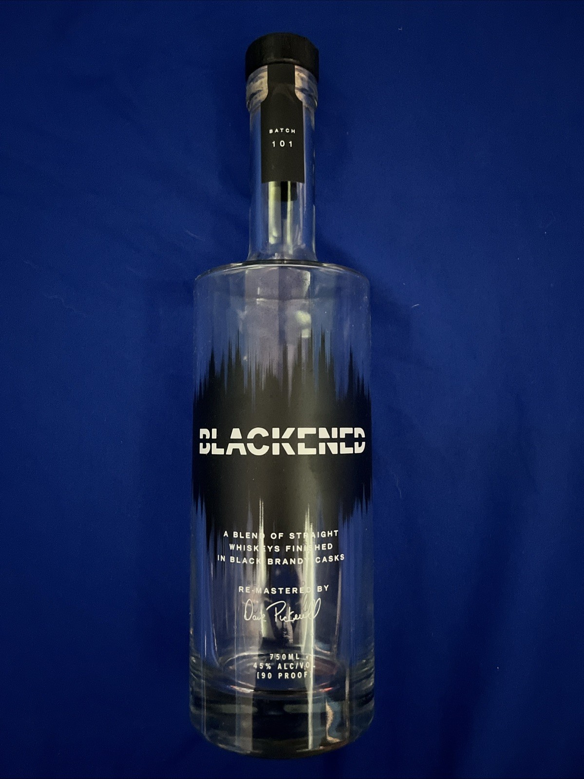Metallica Blackened Whiskey Batch 101 Empty Bottle