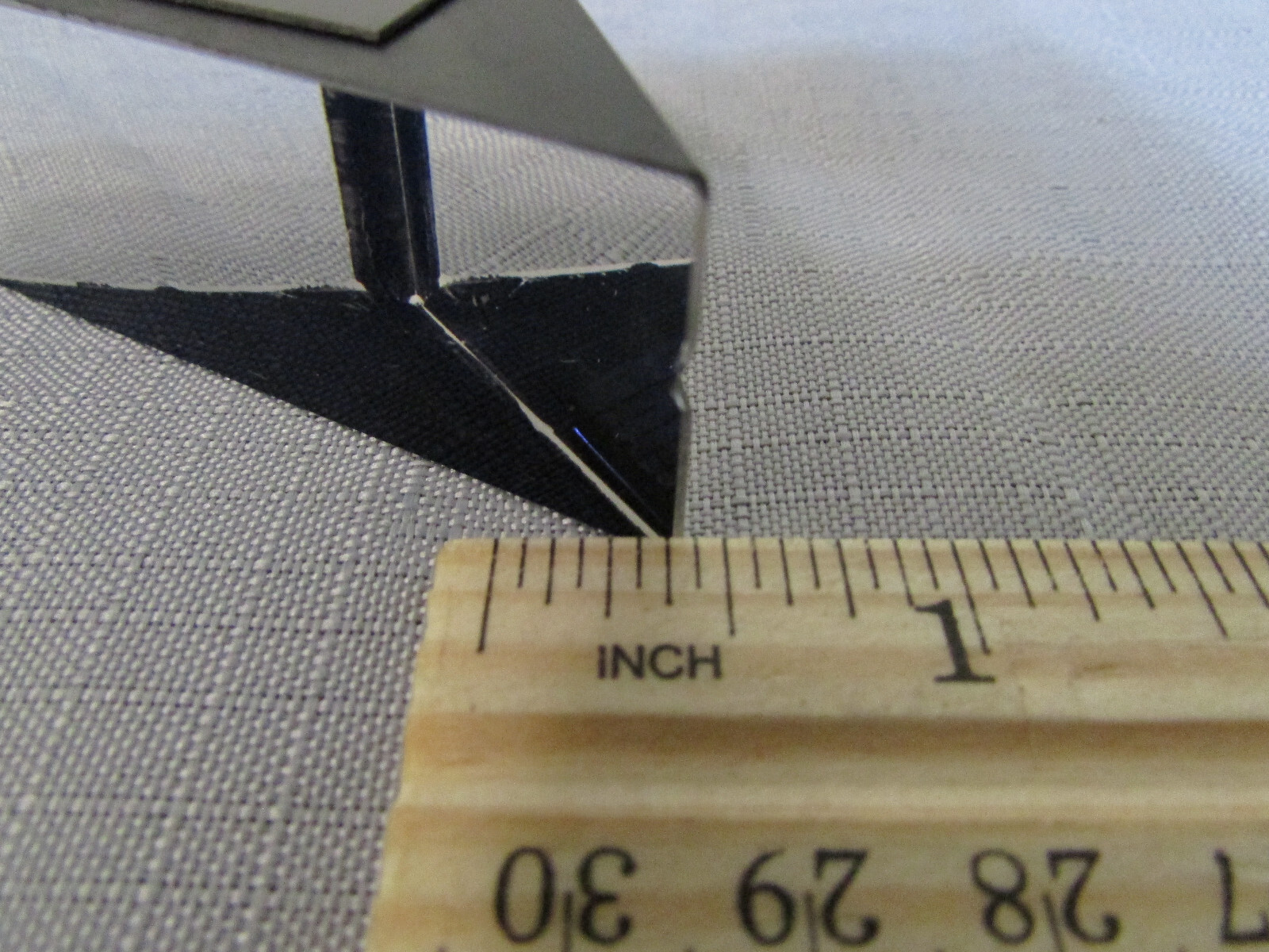 Tiyoda Microscope Part Large Prism From Base Illumination System - Chipped