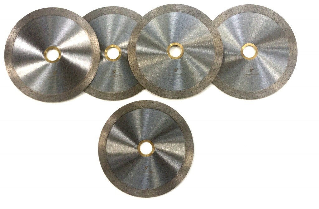 5” Continuous Rim Cutting Diamond Tile Blade Granite Porcelain (buy4get1free)