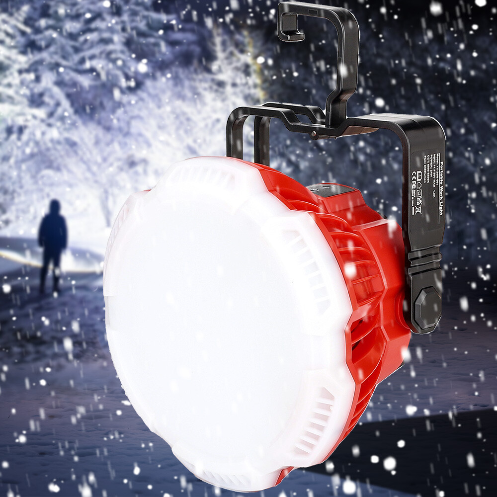 24W 2400LM LED Lantern Work Light Cordless Flood Light for Milwaukee 18v Battery