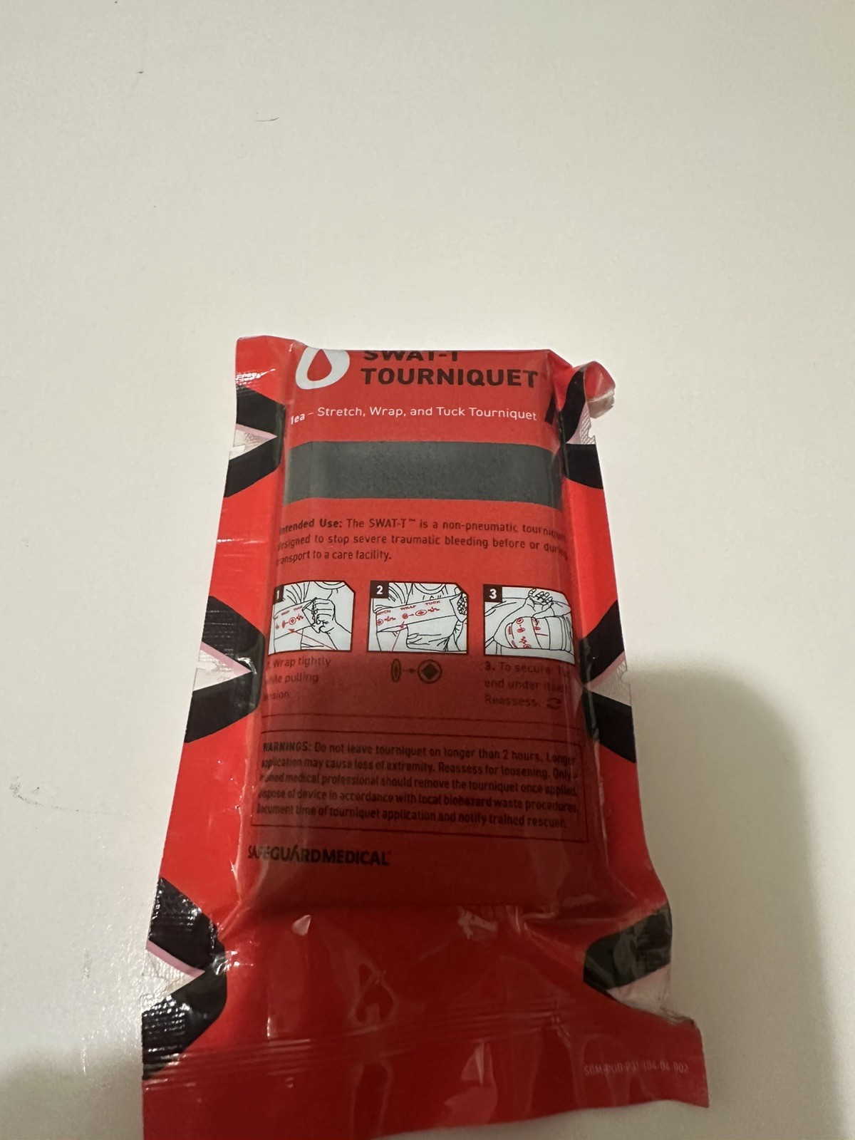 SWAT-T™ Tourniquet Black by Safeguard Medical, 1 Count (Pack of 1),