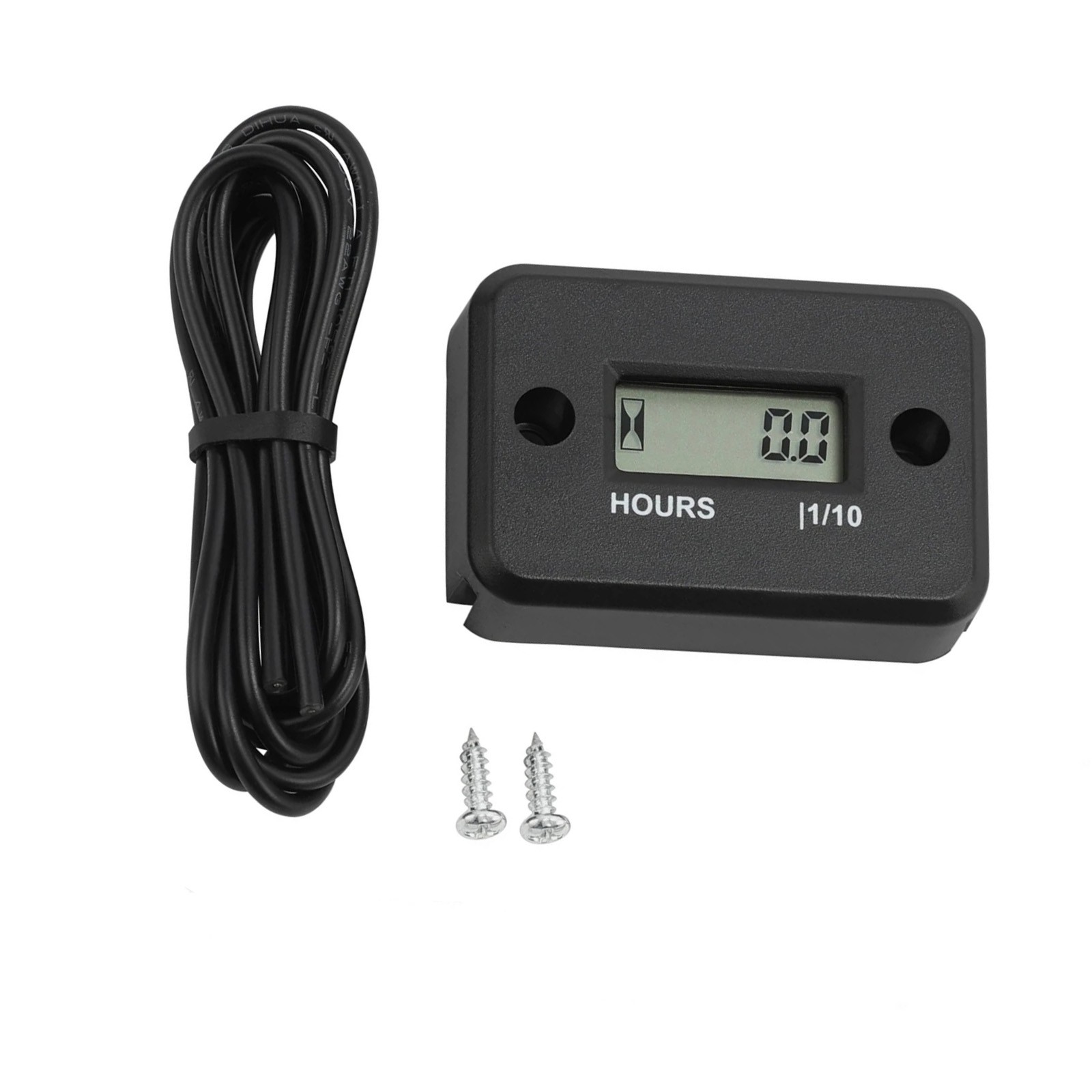 Waterproof Hour Meter LCD Display 9999.9H For Snowmobile Motorcycle Dirt Bike