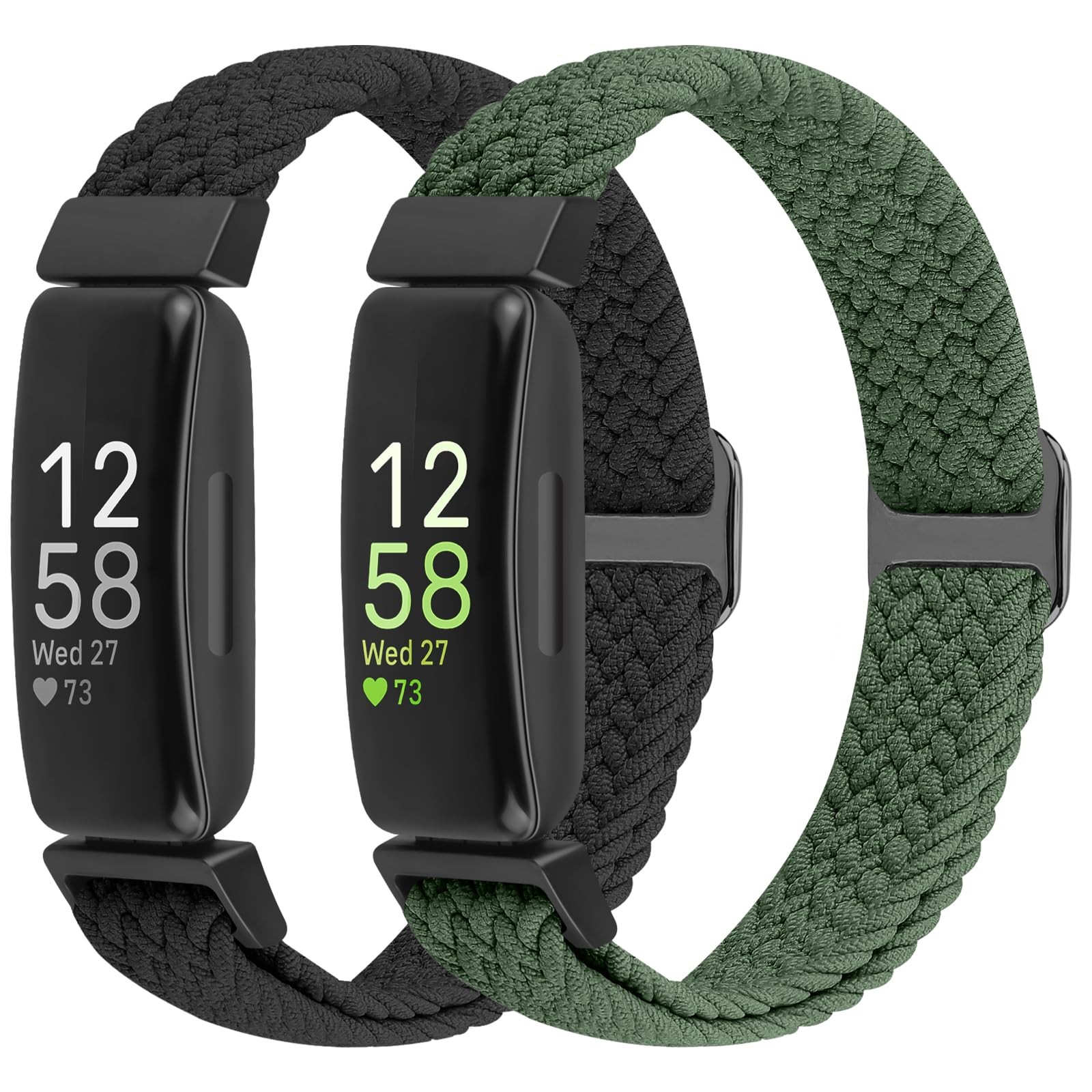 Braided Watch Band Sport Nylon Loop Strap For Fitbit Inspire 3 2 HR Ace 3