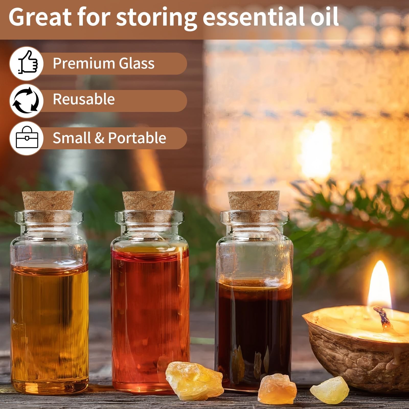 30PCS Spell Jars, Mini Jars, Glass Vials Potion Bottles