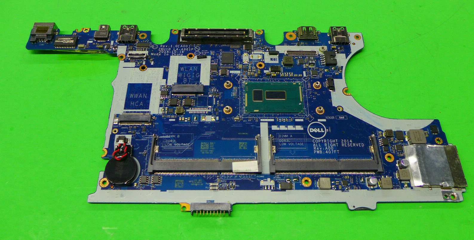 Genuine Dell Latitude E7450 Motherboard i7-5600U Intel Graphics Y15C1