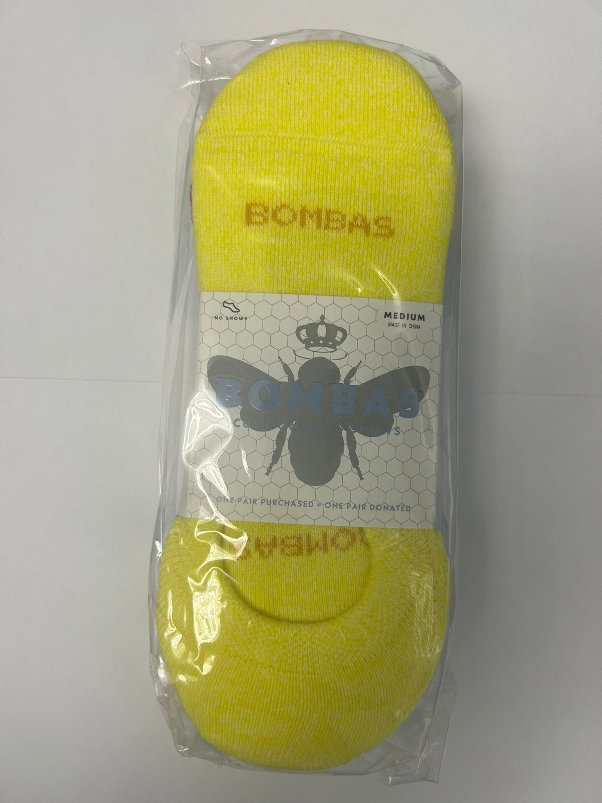 4 colored pairs BOMBAS Women's Cushioned No Show Sock Size (Medium)