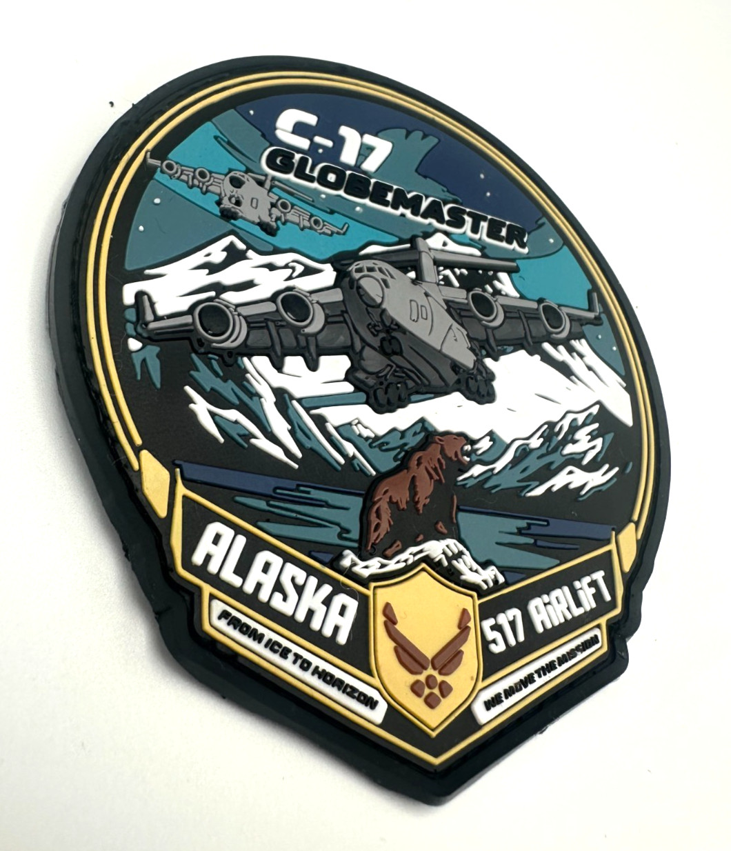 USAF 517th AIRLIFT SQUADRON / C-17 GLOBEMASTER -HIGH QUALITY PVC PATCH