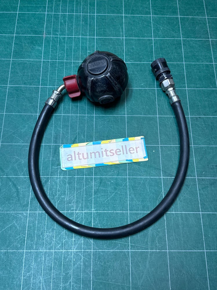MSA SS Firehawk Respirator Face Mask Connector Hose Clip Part Quick Connect READ