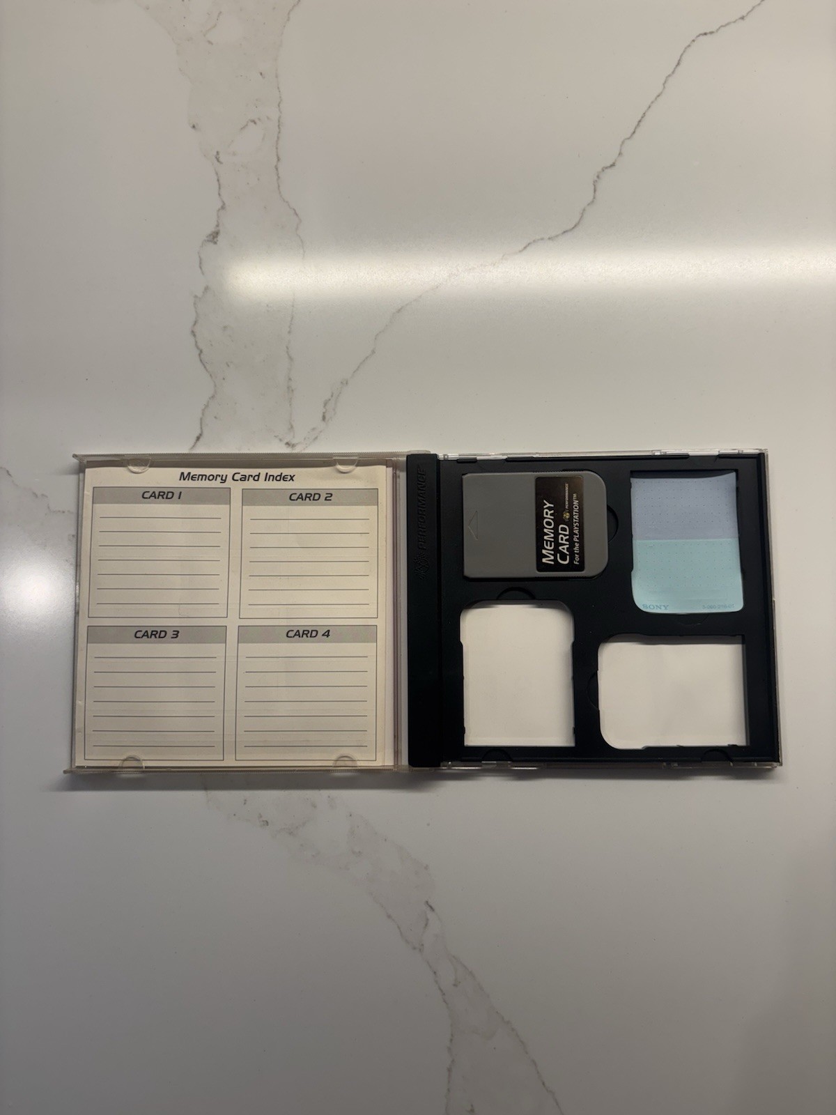 Playstation 1 (PS1) Performance Memory Card Case With Card