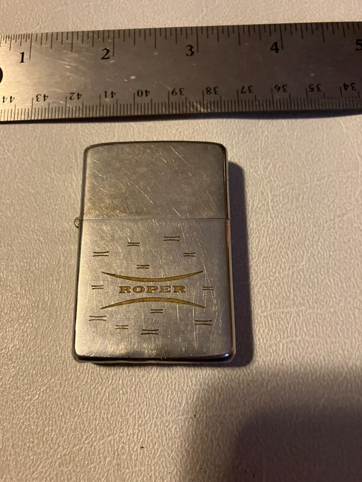 Vintage Zippo Lighter Roper