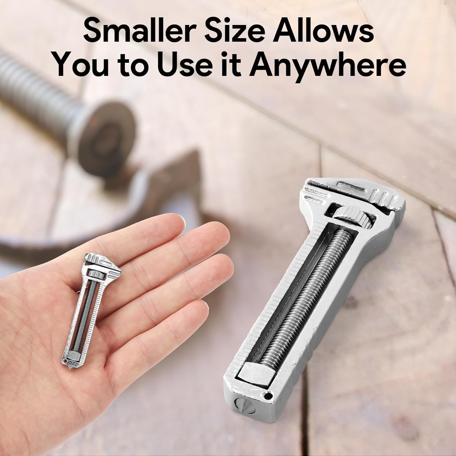2Pcs Compact Titanium Multitool Alloy Everyday Multi Functional Wrench Spanner