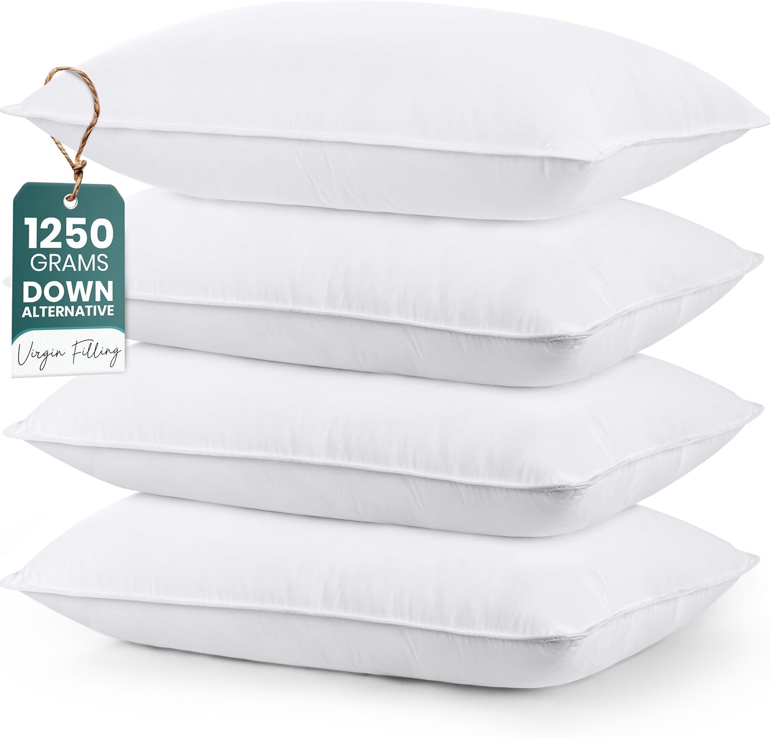 Utopia Bedding White King Size Bed Pillows Set of 4 Hotel Cooling Pillows