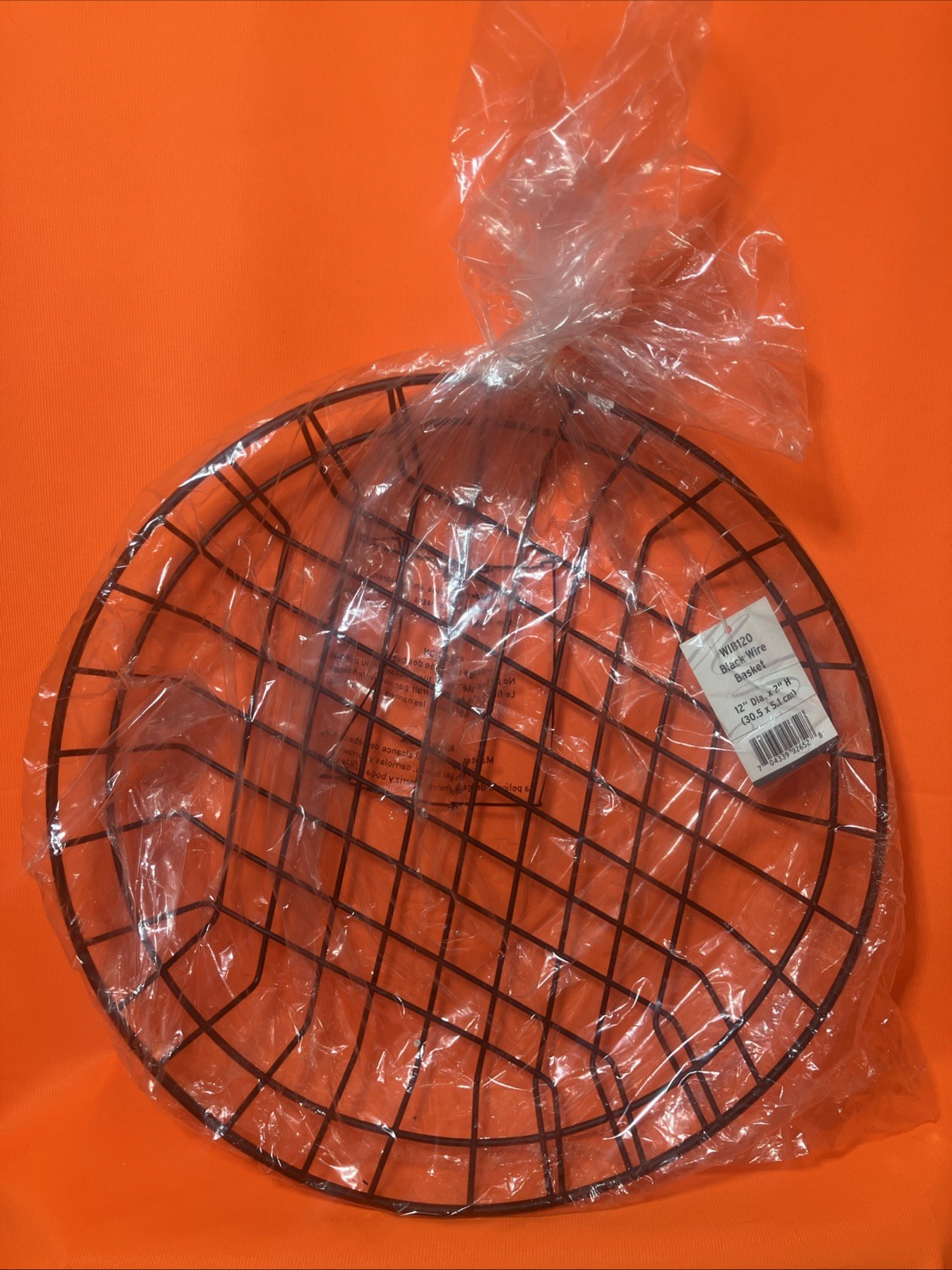 12 - American Metalcraft WIB120 Black 12" Wire Wheel Basket Case