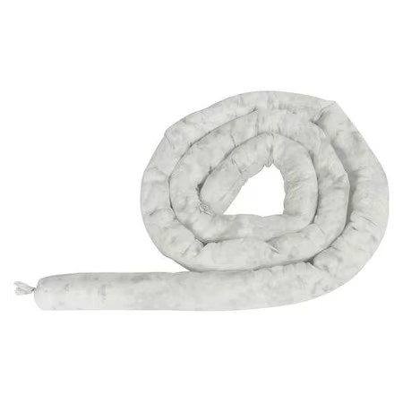 Condor 35Zr61 Absorbent Sock, White, 30 Gal., Pk12