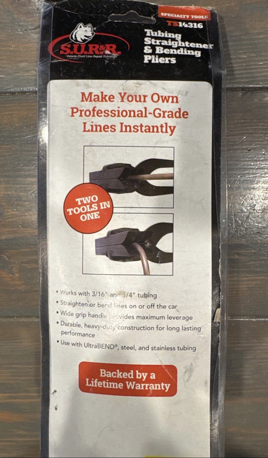 S.U.R.&R. Tubing Straightener and Bending Pliers