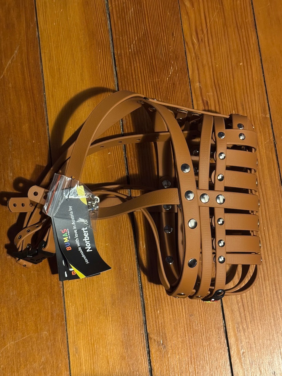 NEW Bumas muzzle handmade in Austria - 44cm x 8cm extra safety slimfit biothane