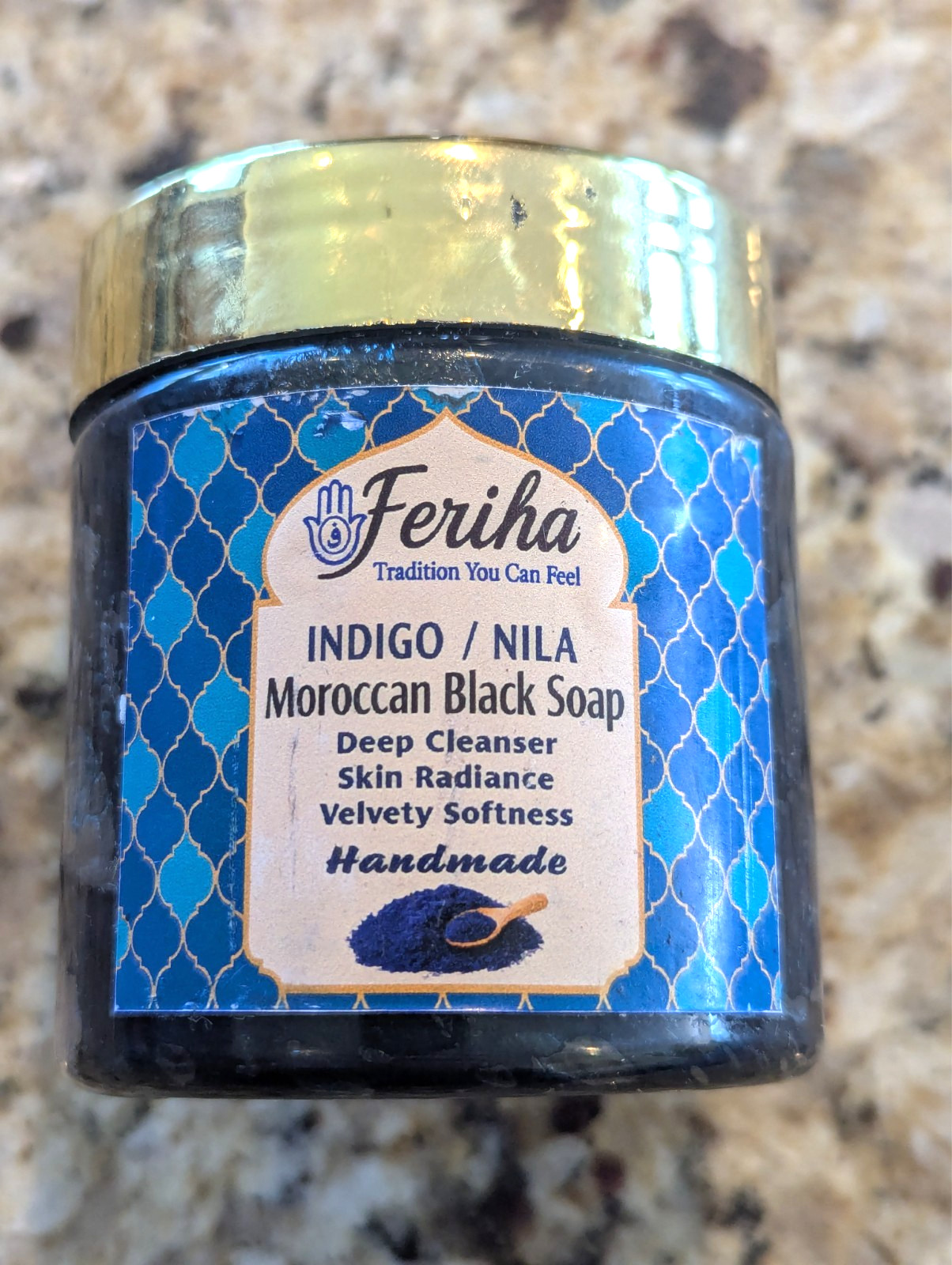 Feriha Indigo Moroccan Black Soap Deep Cleanser 7 oz exp: 05/2027