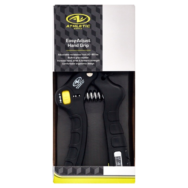 Athletic Work Adjustable Hand Grip Exerciser,Wrist and Forearm Strength,One Size