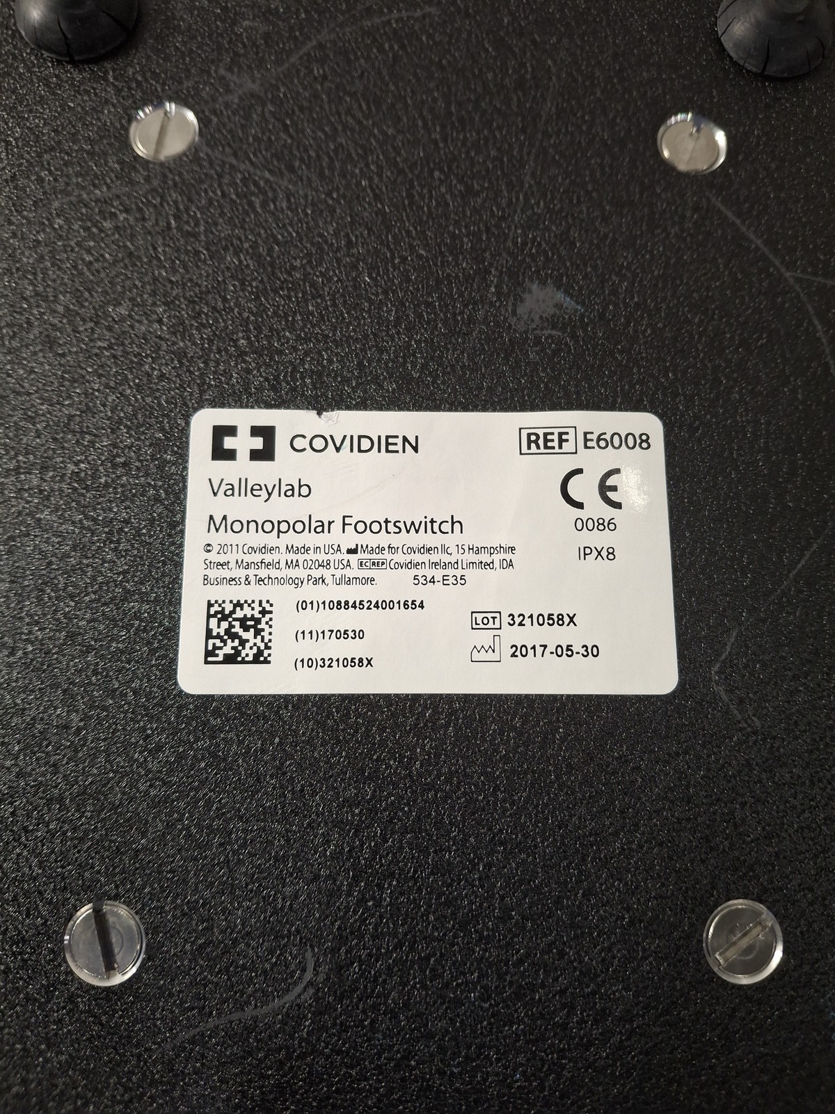 Valleylab E6008 Monopolar Electrosurgical Footswitch