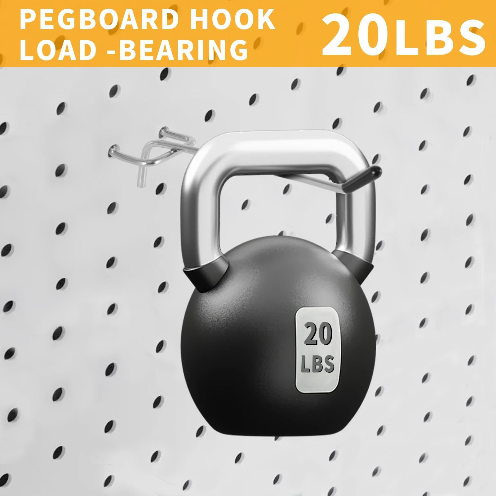 Pegboard Hooks, 50 Pack 4 inch Peg Board Hooks for Hanging