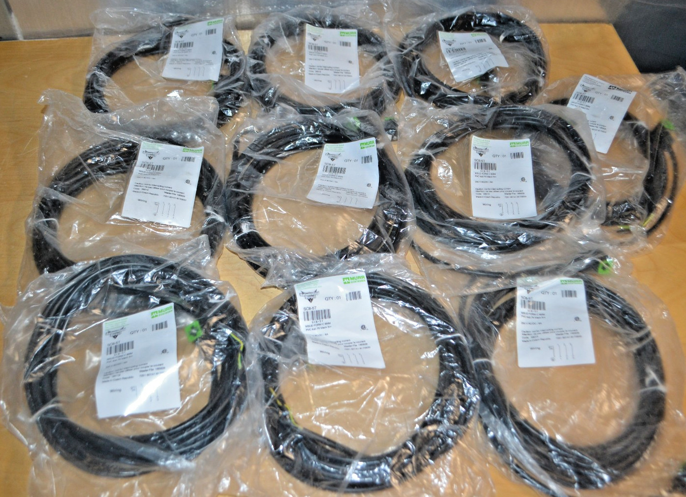 Lot Of 10 ~ Murr Elektronik ~ SC8-5T ~ Cable Assembly ~ NEW