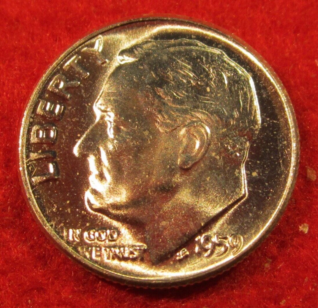 1959 (P) Roosevelt Silver Dime - Uncirculated