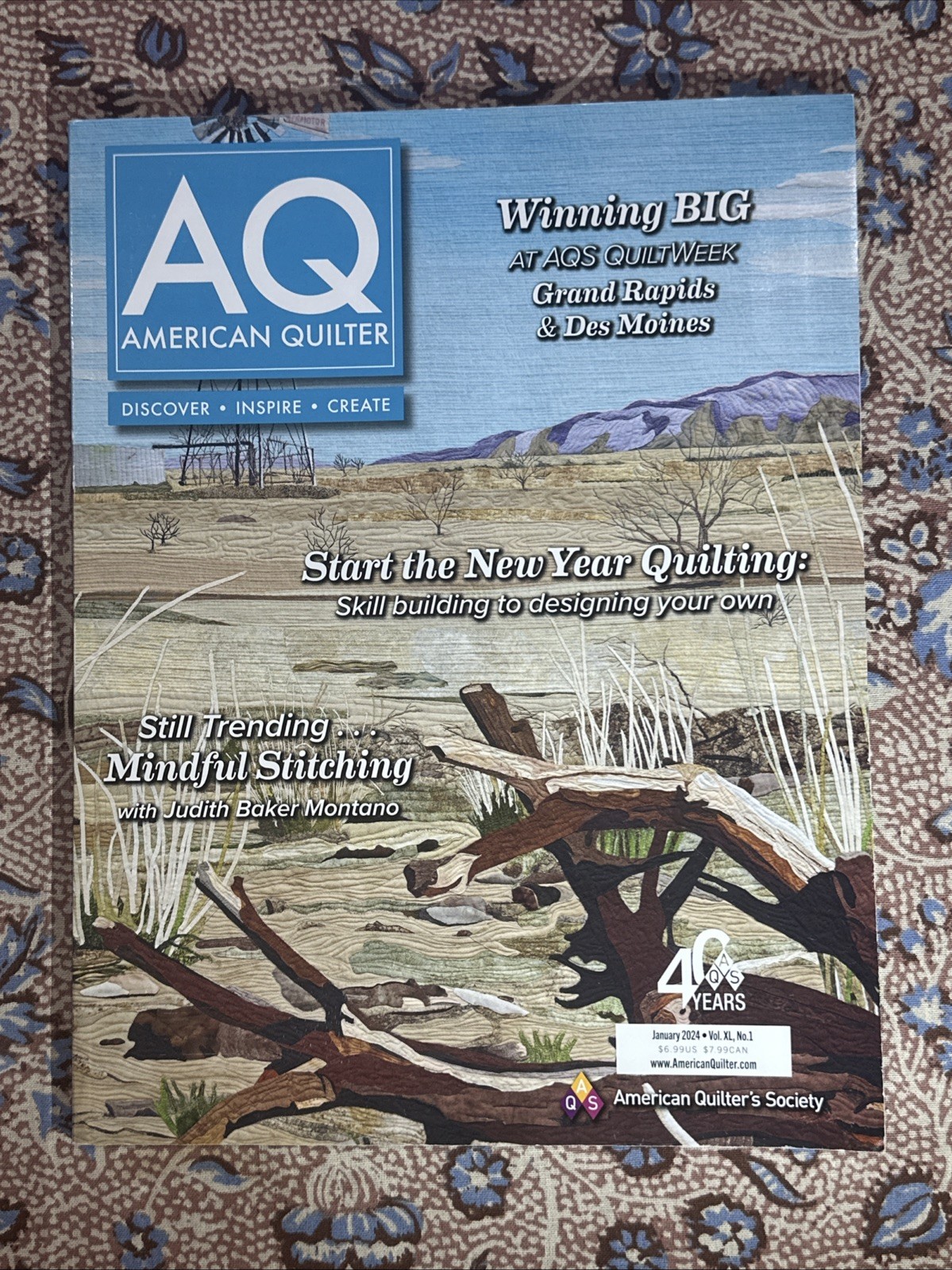 Rare AQ American Quilter Quilts Patterns January 2024