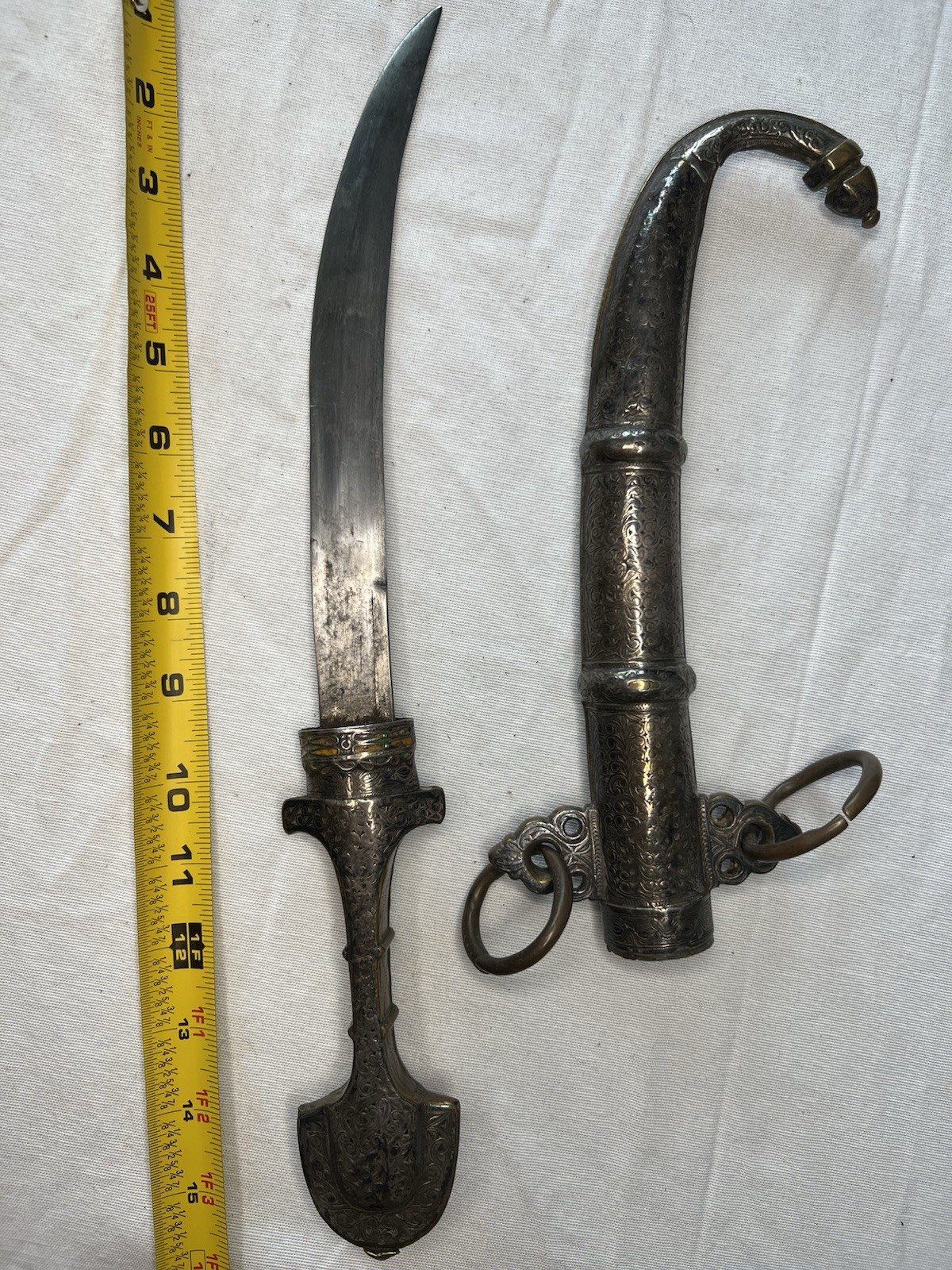Moroccan Dagger with Ornate Scabbard