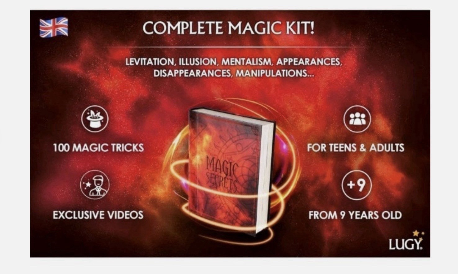 LUGY Magic Secrets Magic Set for Adults New Factory Sealed