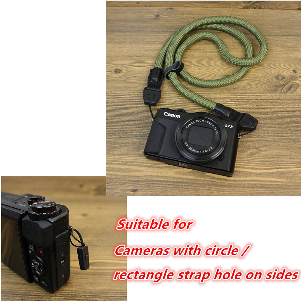 Nylon Rope Camera Neck Shoulder Strap Quick Release for Canon DSLR Mirrorless
