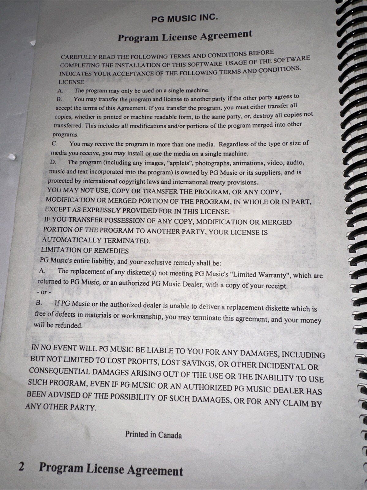 Power Tracks Pro Audio Users, Guide Book ( ONLY) Vintage
